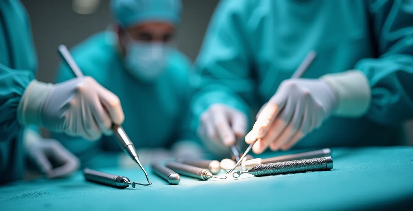 Instruments chirurgicaux spécialisés pour chirurgie mini-invasive du pied