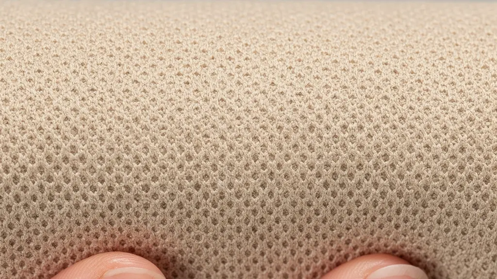 Gros plan texture tissu drainant avec plots pour drainage lymphatique